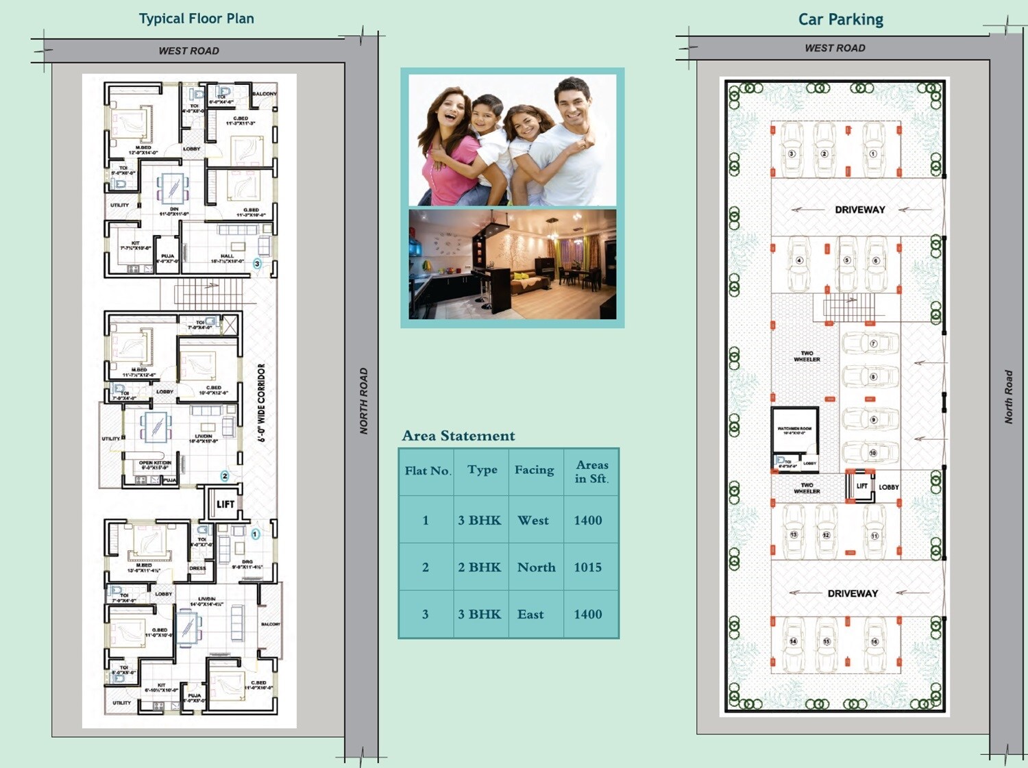 SRK River Front Residency Floor Plans