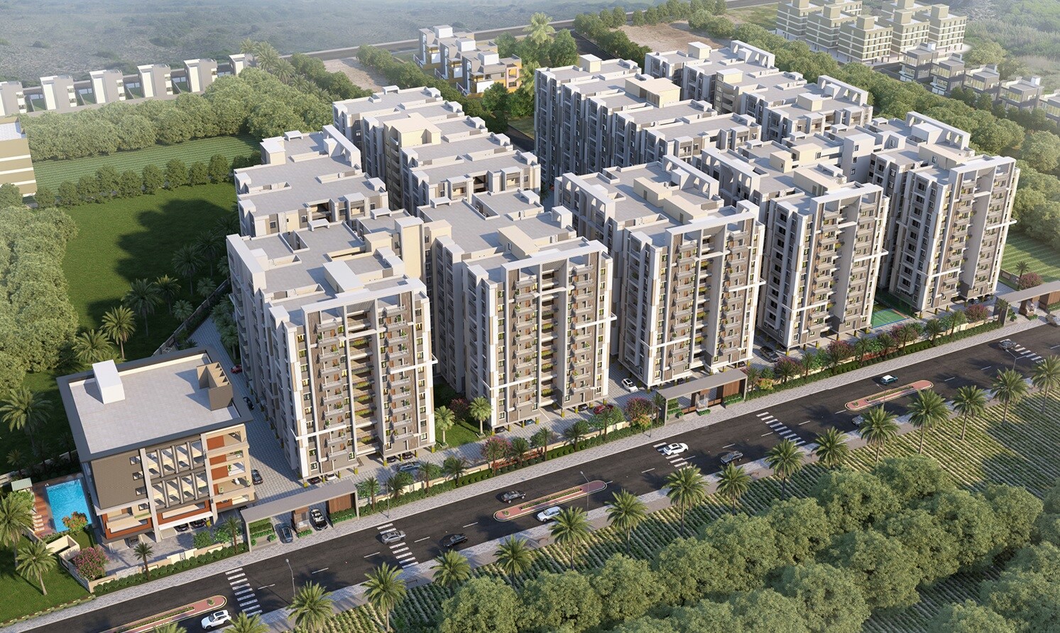 SS Indraprastha Tower View