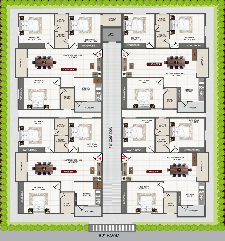 SS Navya Pinnacle Floor Plans