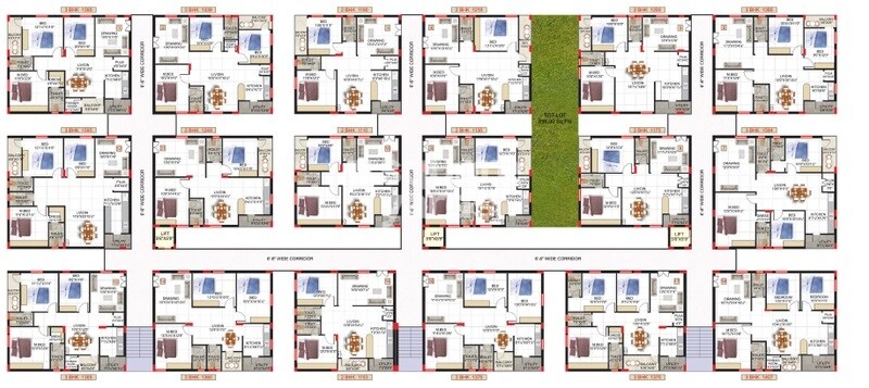SSV Krishna Heights Floor Plans