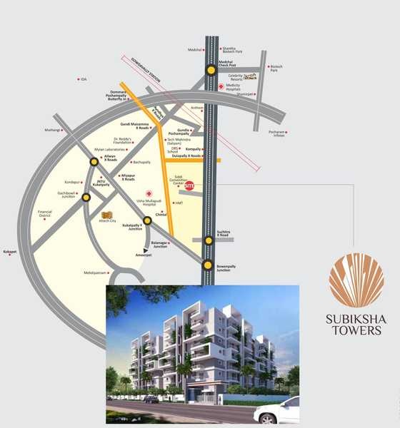 Subiksha Towers Location Image