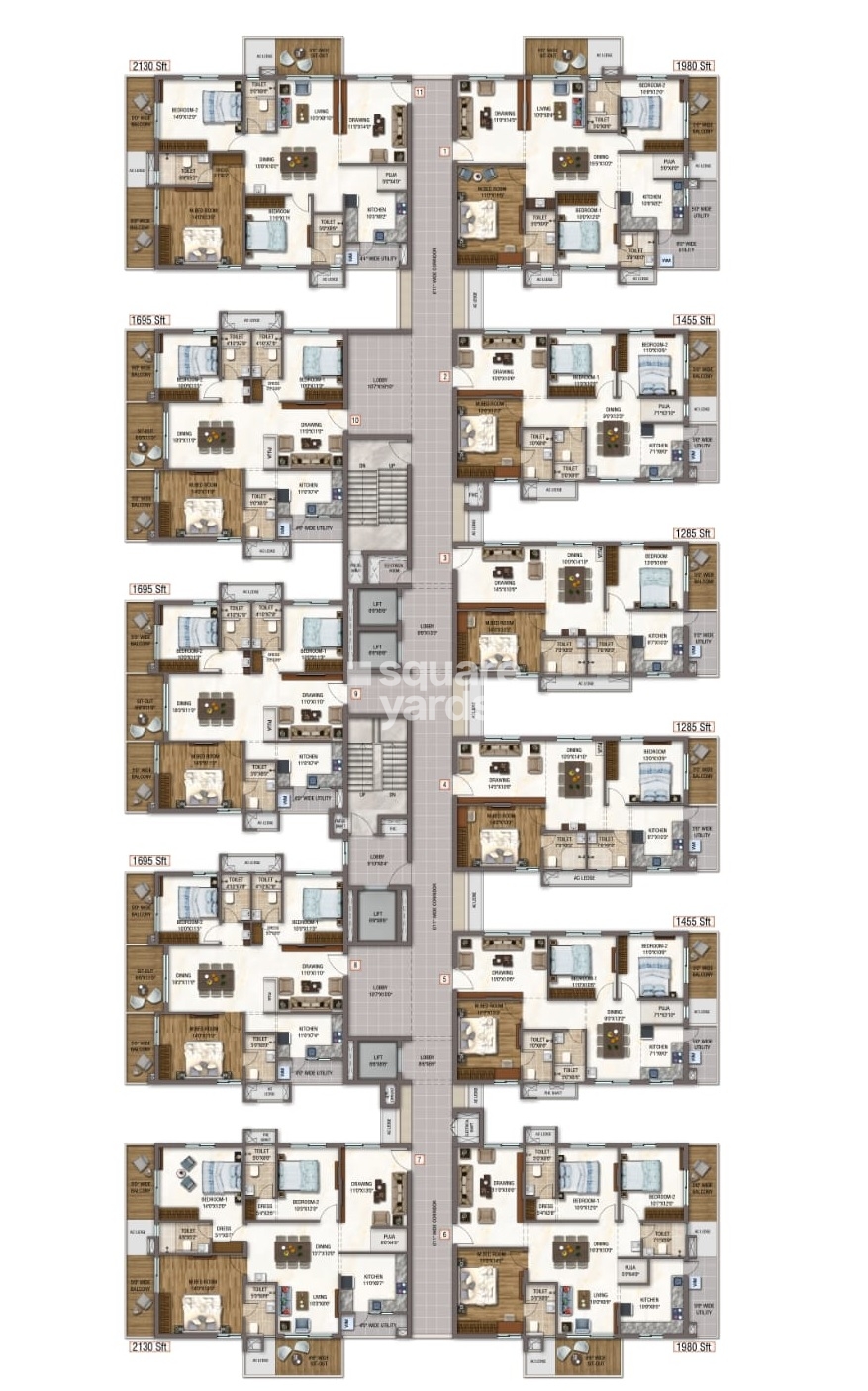 Sukhii Sree Sumeru Floor Plans