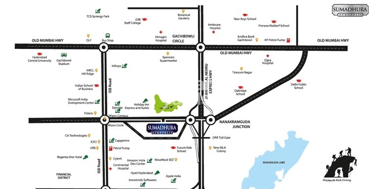 Sumadhura Acropolis Hyderabad Location Image