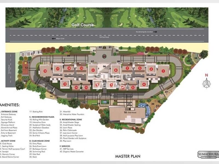 Sumadhura Acropolis Hyderabad Master Plan Image