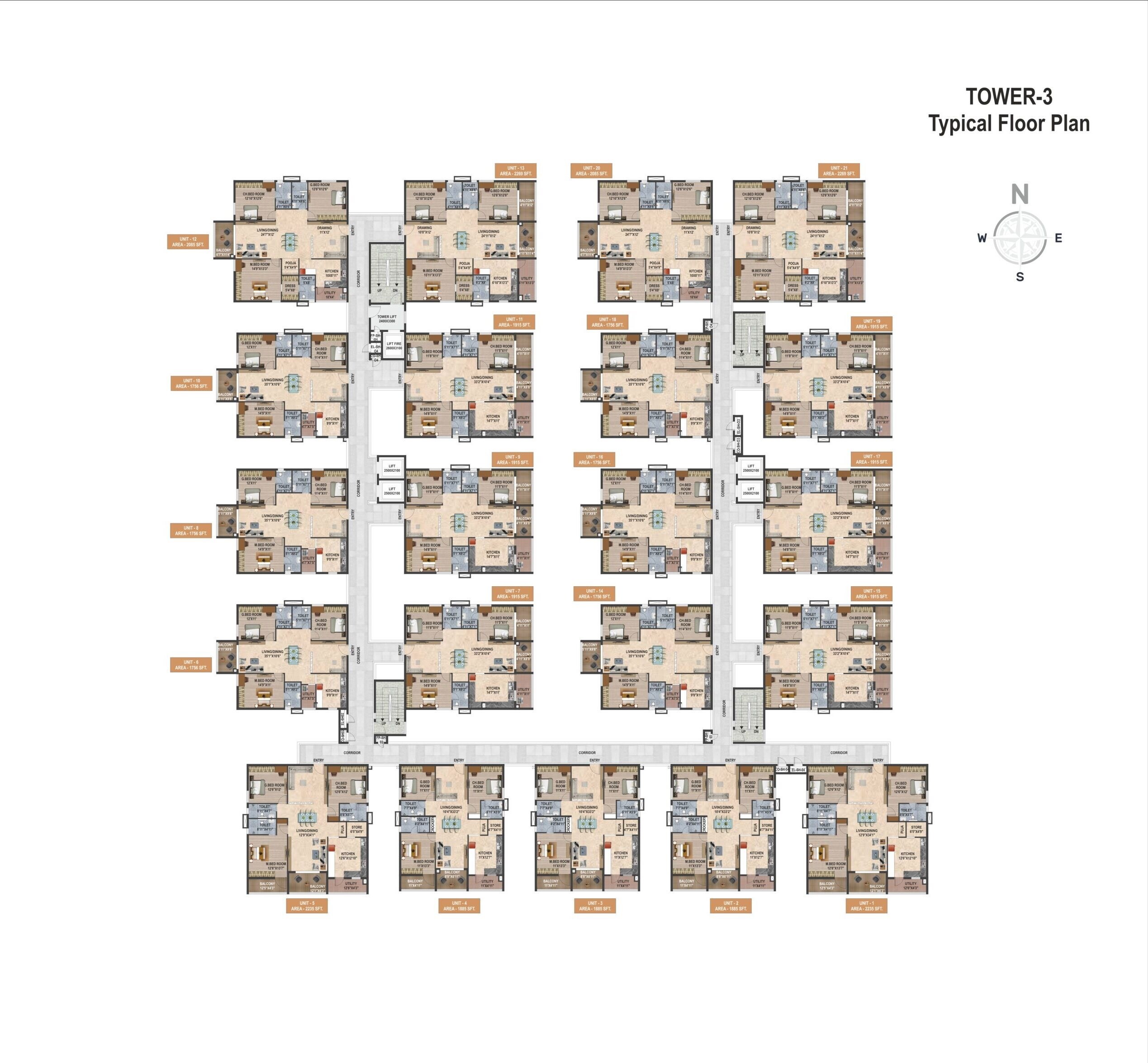 Sunyuga Vantara Floor Plans 1