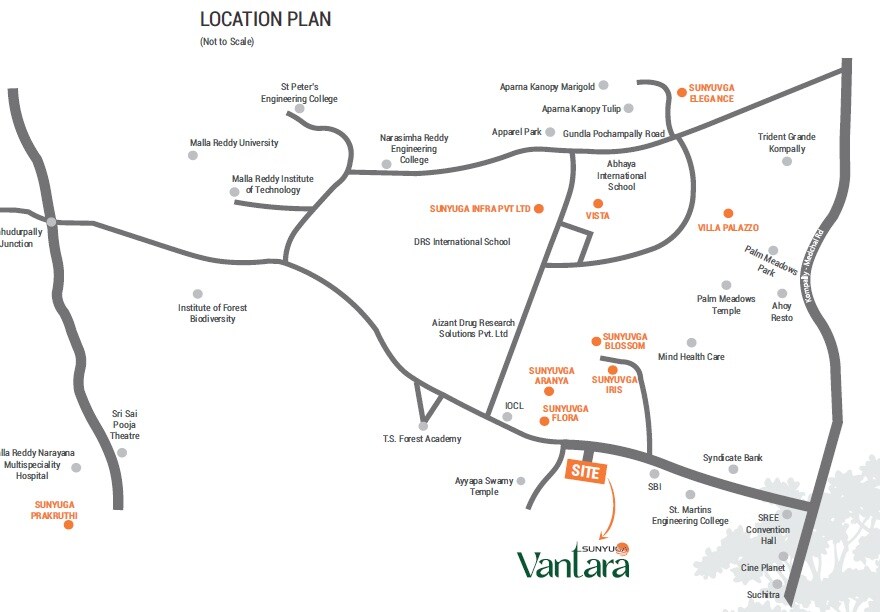 Sunyuga Vantara Location Image