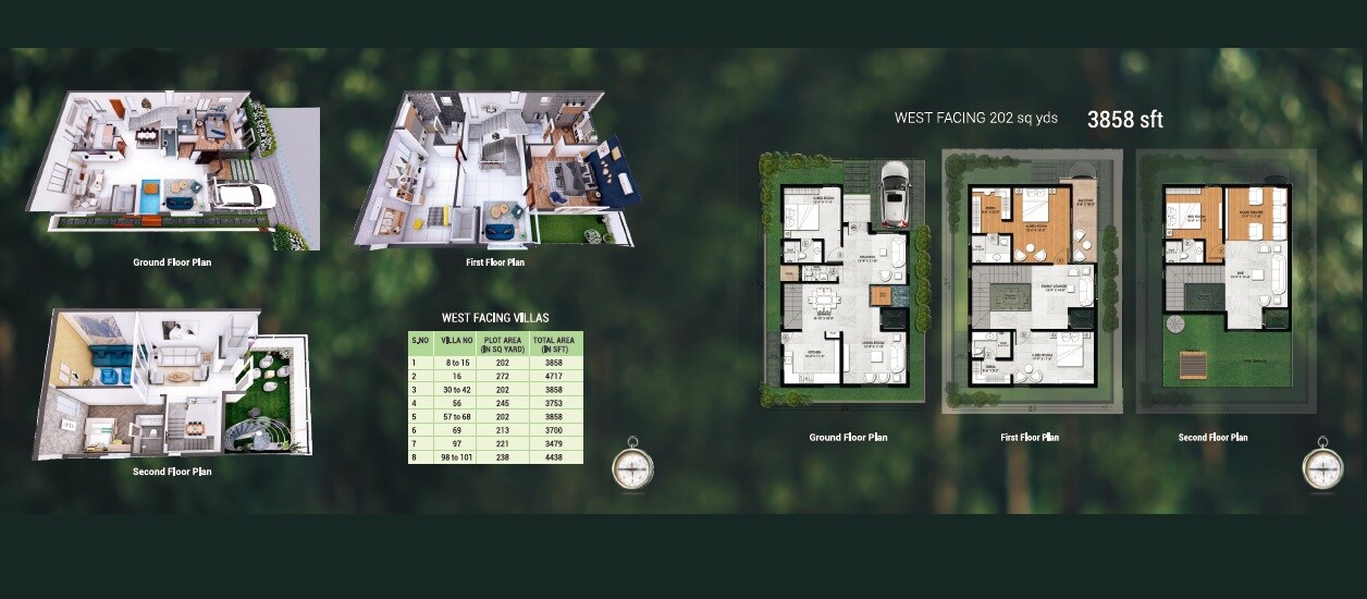Sunyuga Villa Pallazo Floor Plans