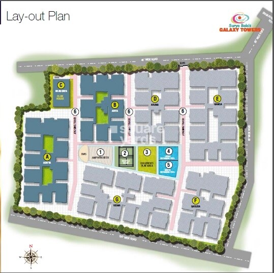 Surya-Galaxy-Towers_a collage of photos with a clock on them