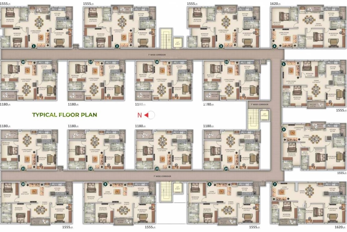 SVS Bhuvi Residency Floor Plans