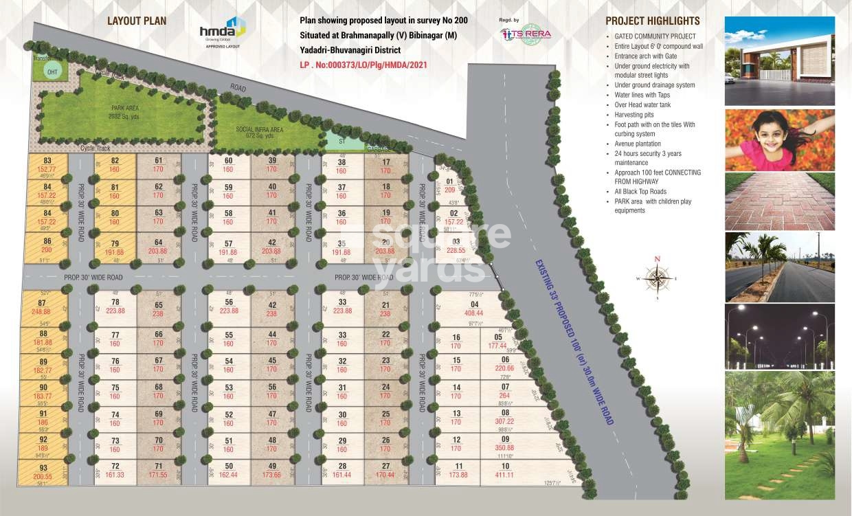 Swayam Prime Enclave in Bibinagar, Hyderabad @ 24.70 Lac - Floor Plans ...