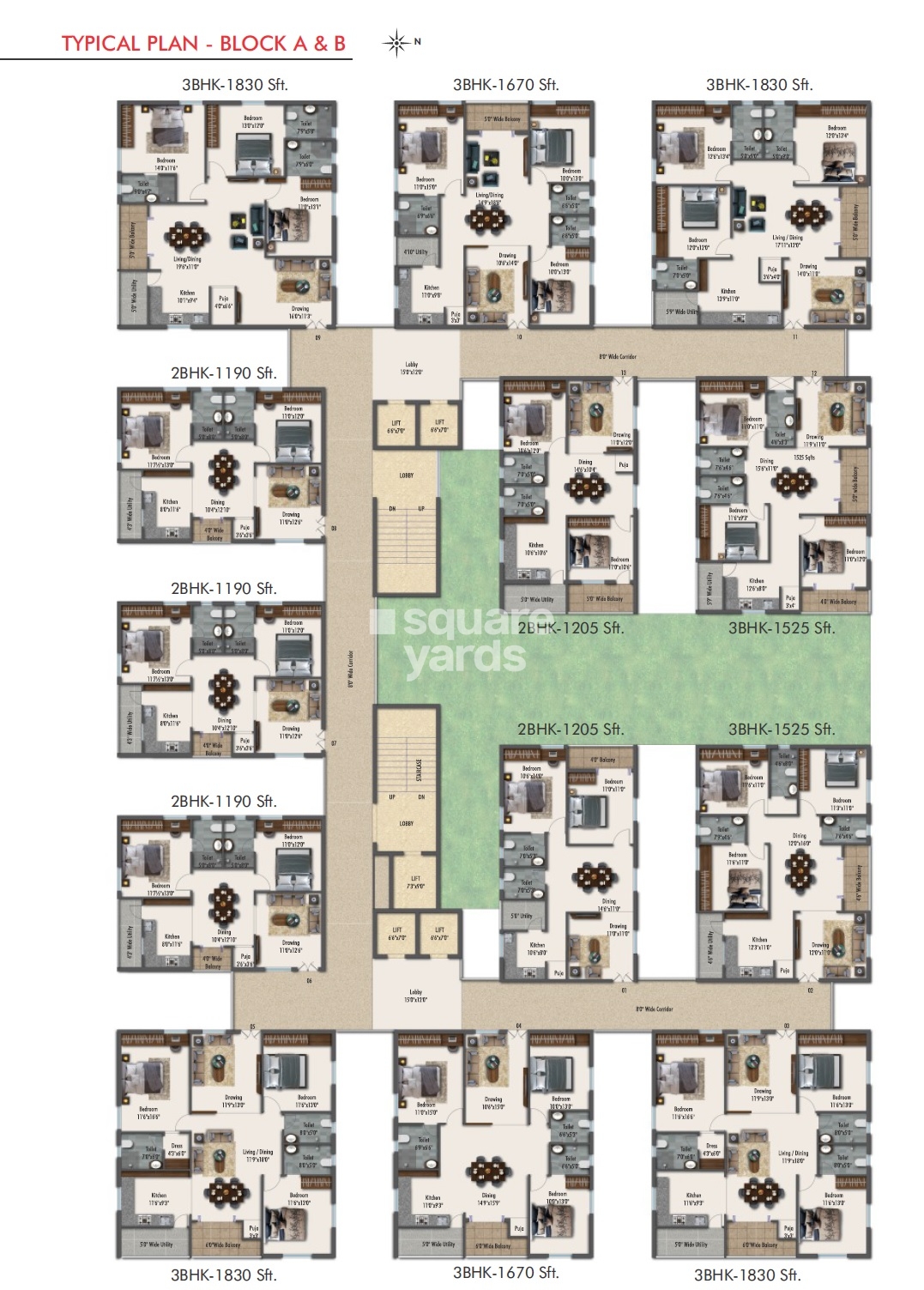 Syamantaka Aurum Floor Plans