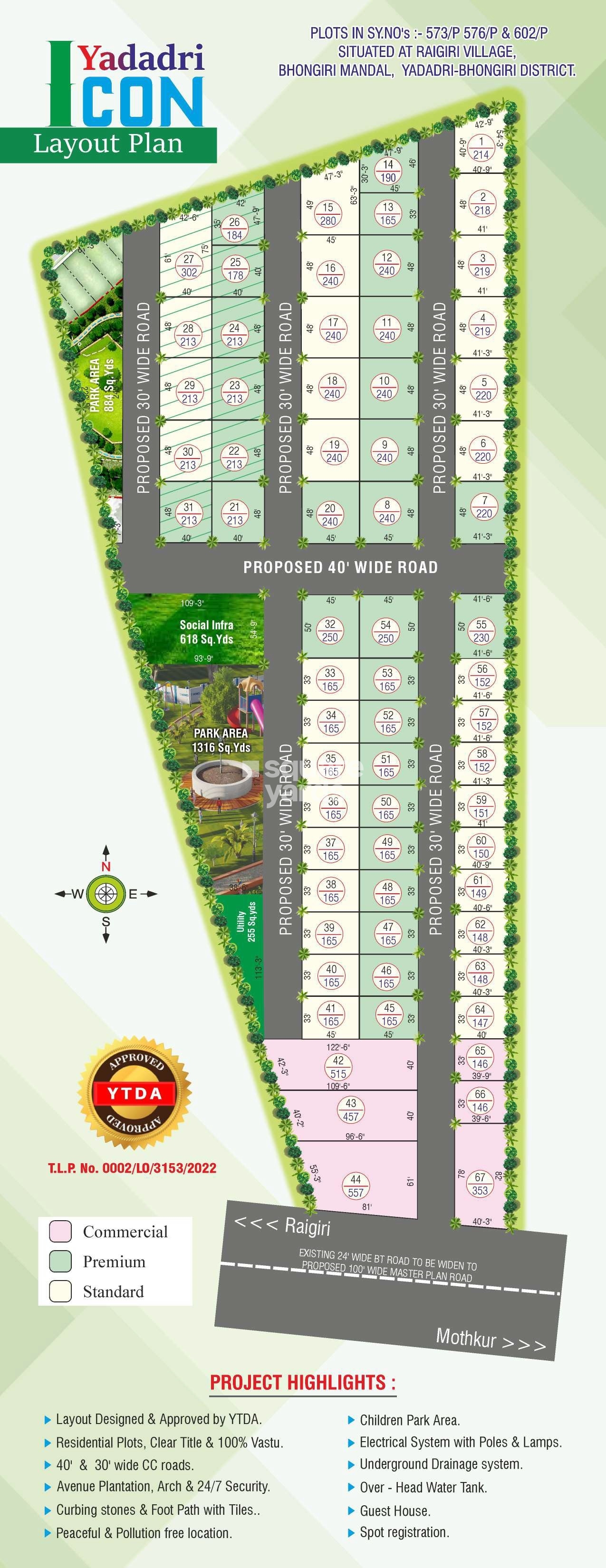 T Homes Yadadri Icon Master Plan Image