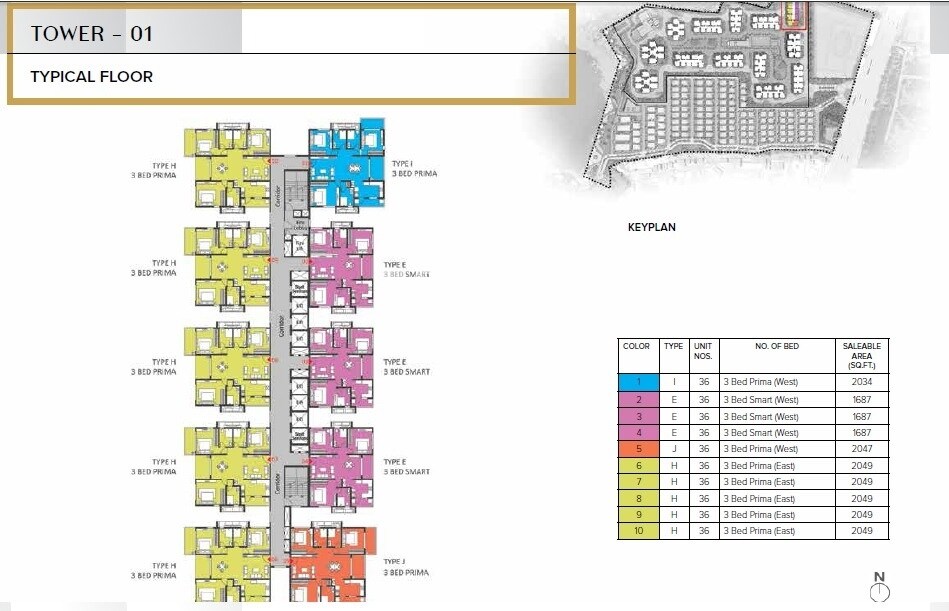 The Prestige City Hyderabad Floor Plans