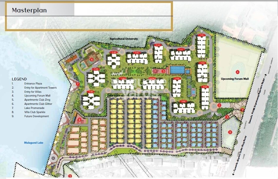 The Prestige City Hyderabad Master Plan Image