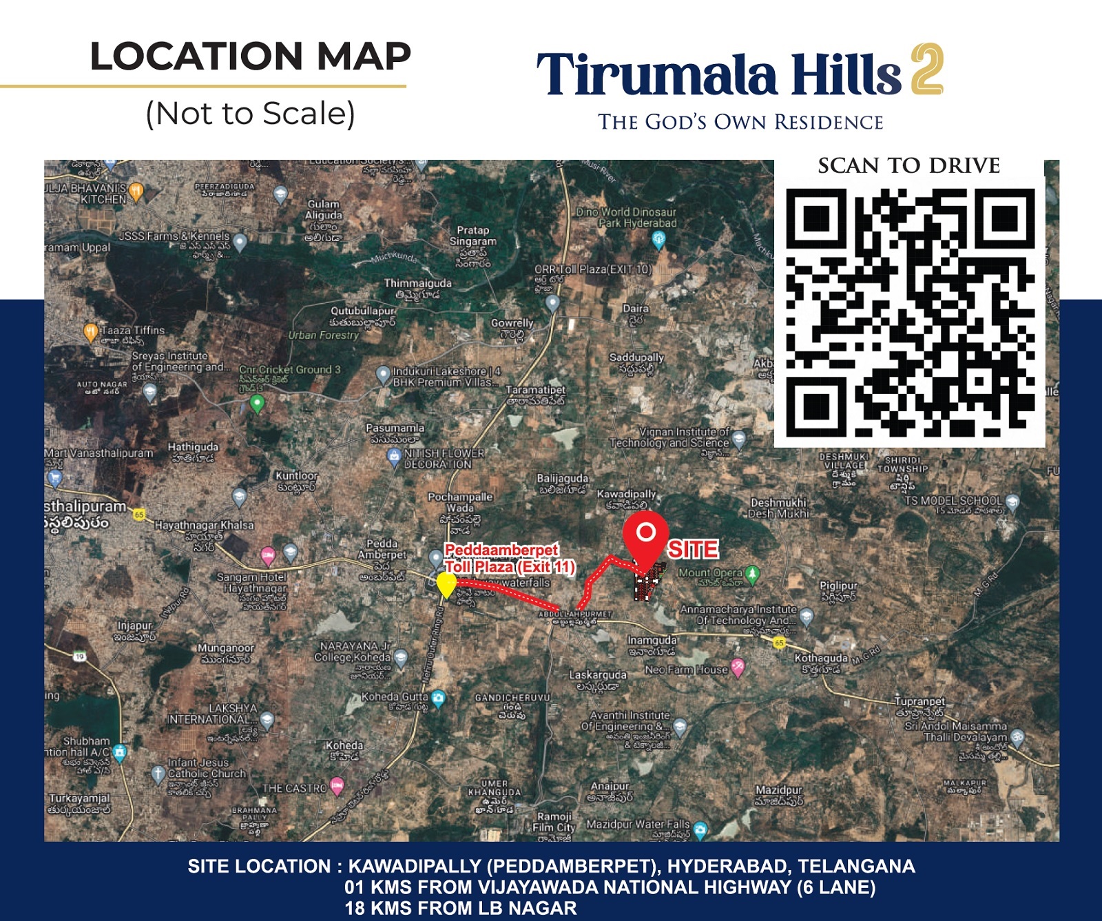 Tirumala Hills Plots Location Image