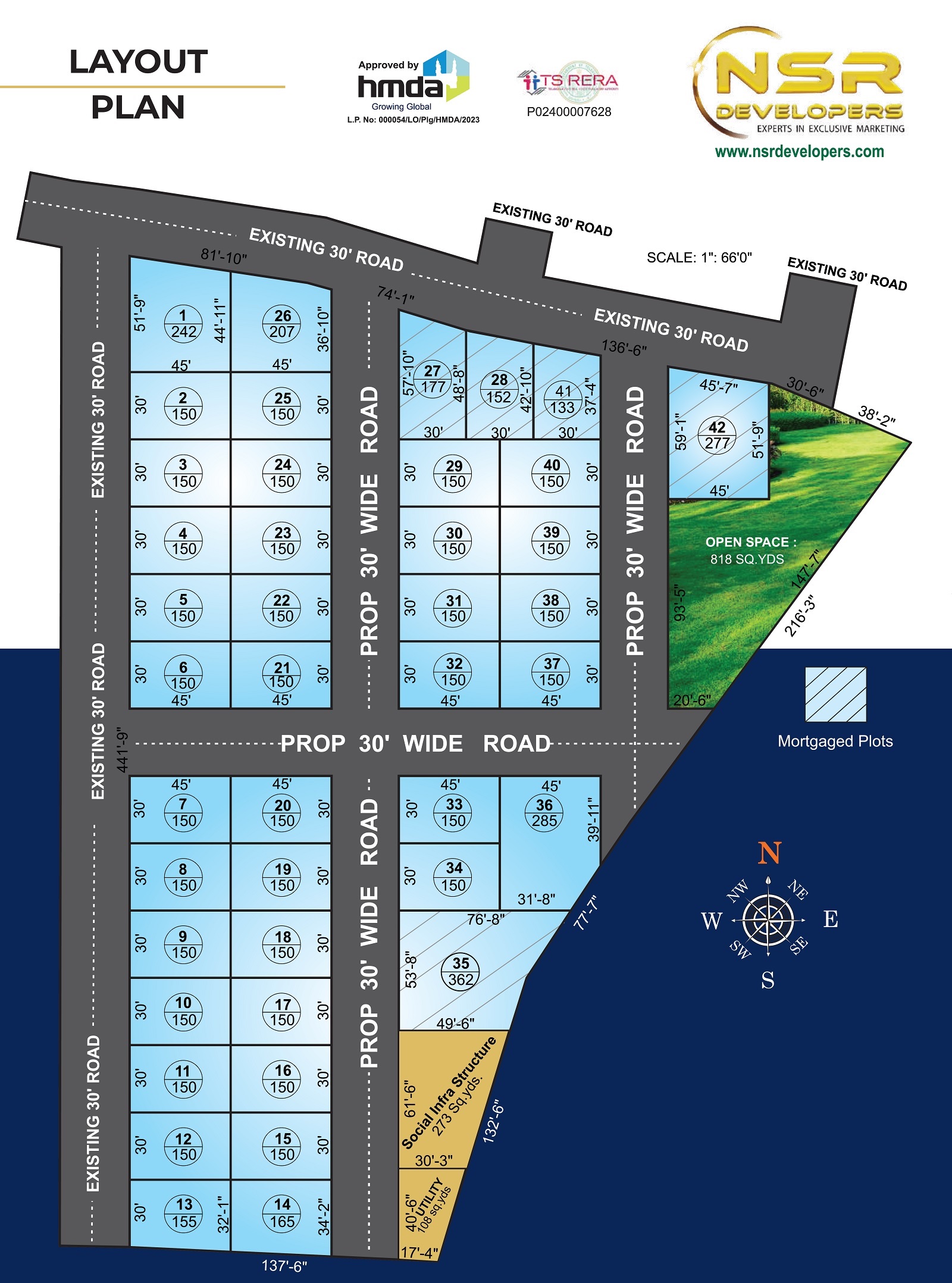 Tirumala Hills Plots Master Plan Image