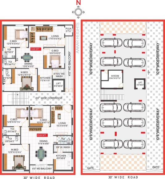 Totaram Aakar Heights Floor Plans