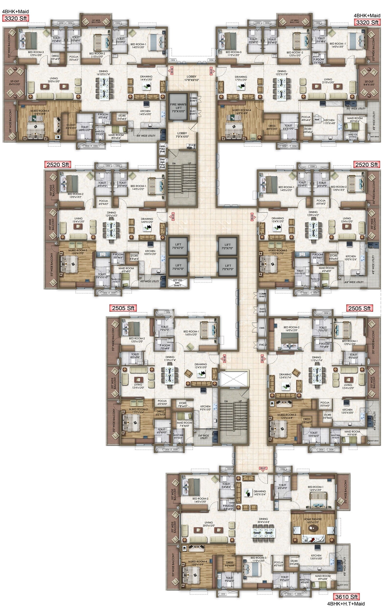 Trendset Allure Floor Plans 1