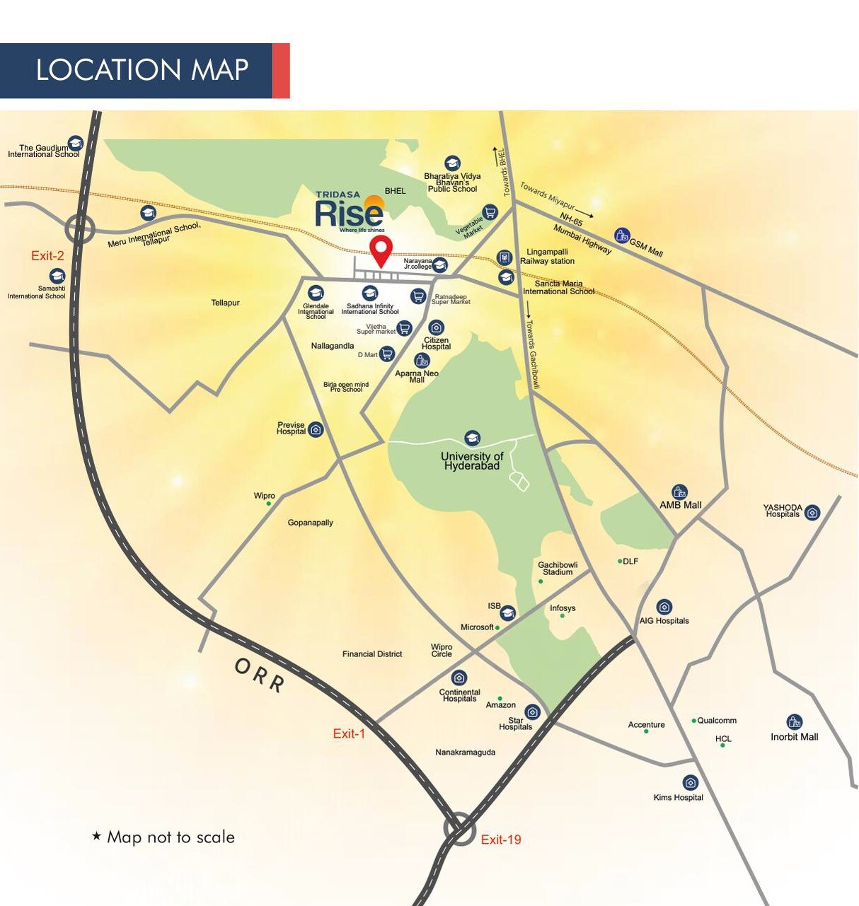 Tridasa Rise Location Image