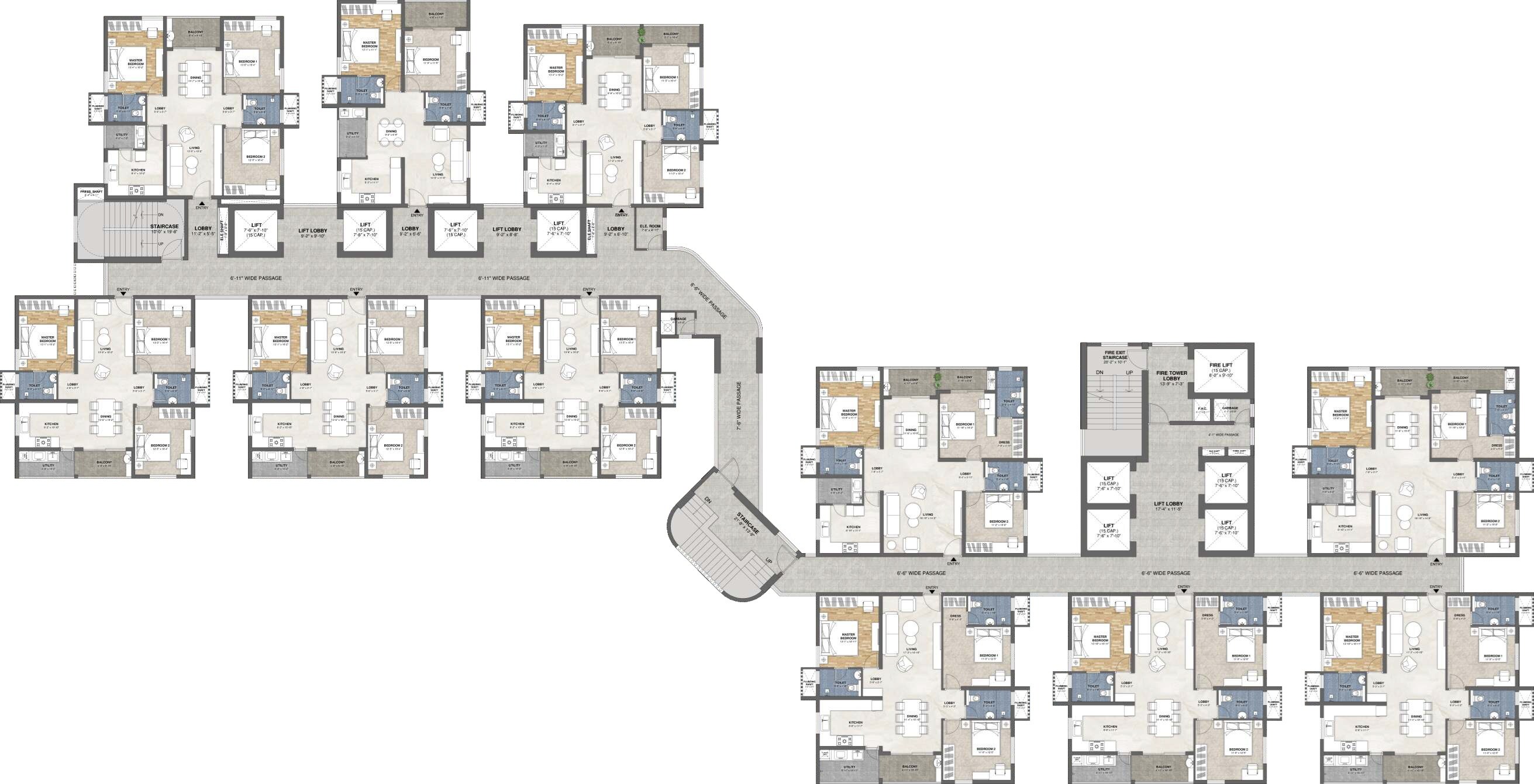 Trishala Saffron 360 Floor Plans 2