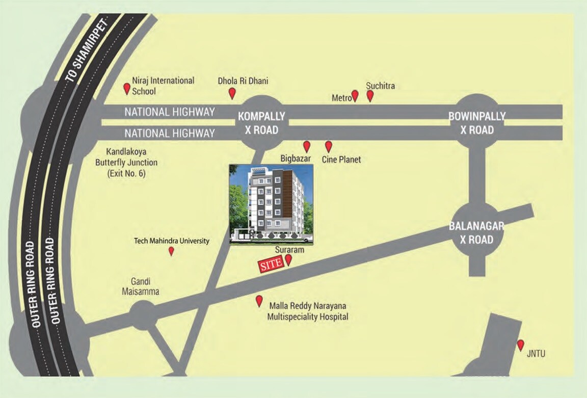 Tulasi Lakefront Location Image