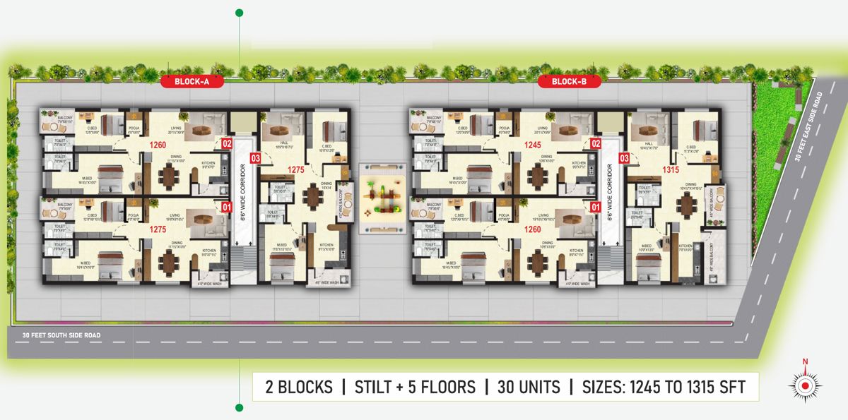 Tumi Spire Raya Floor Plans