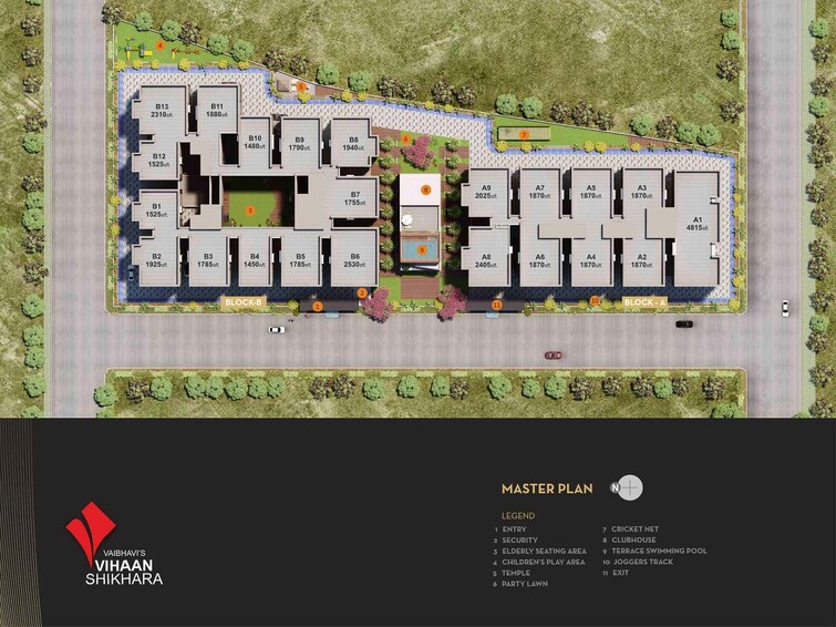 Vaibhavi Vihaan Shikhara Master Plan Image