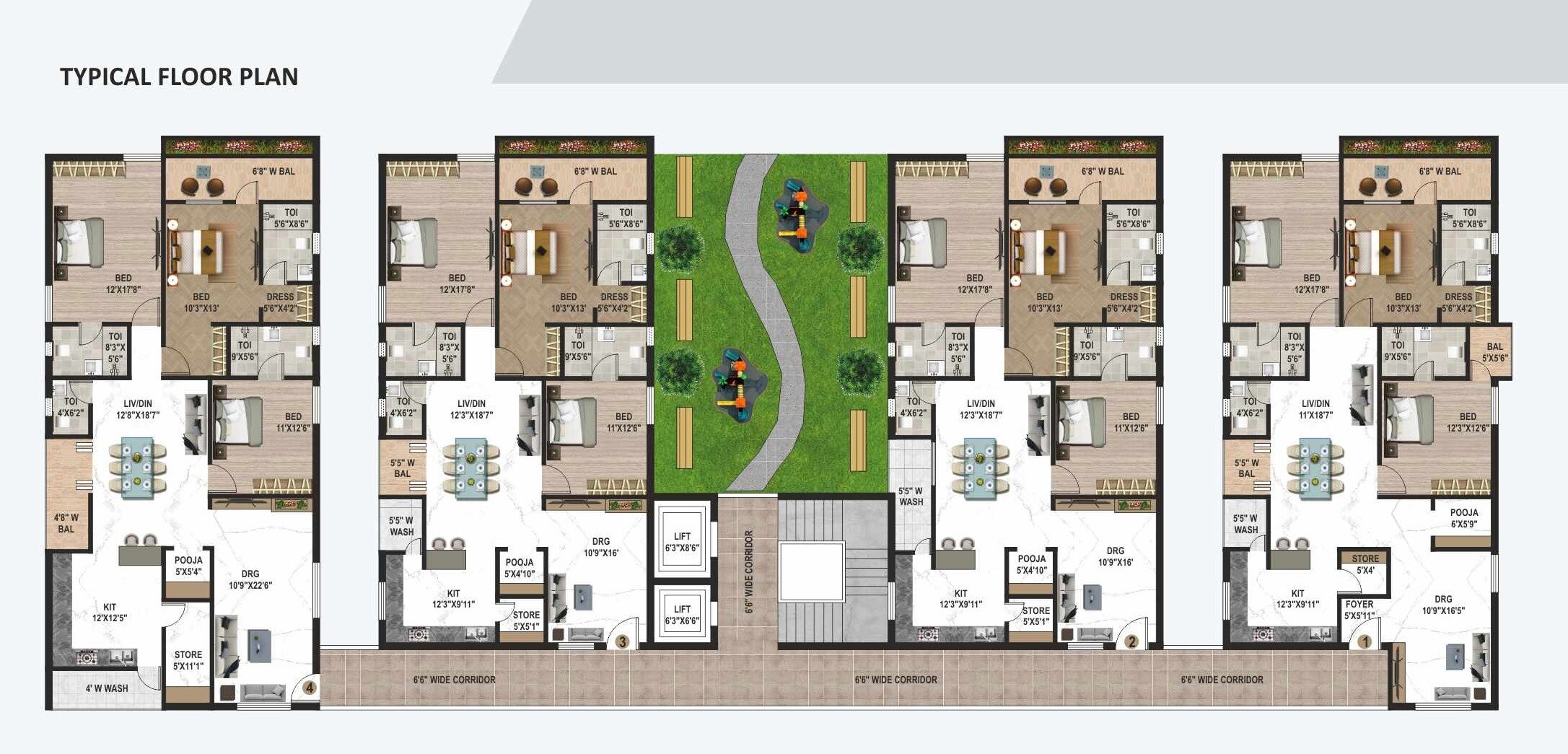 Vaishnaoi Imperial Floor Plans