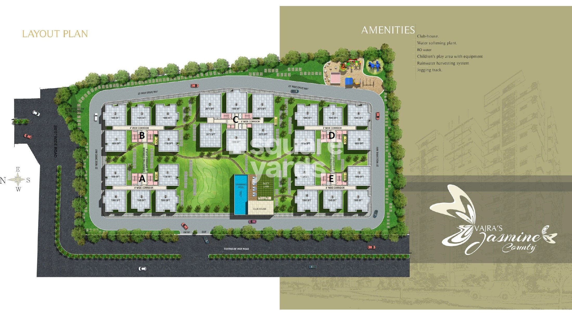 Vajra Jasmine County Master Plan Image