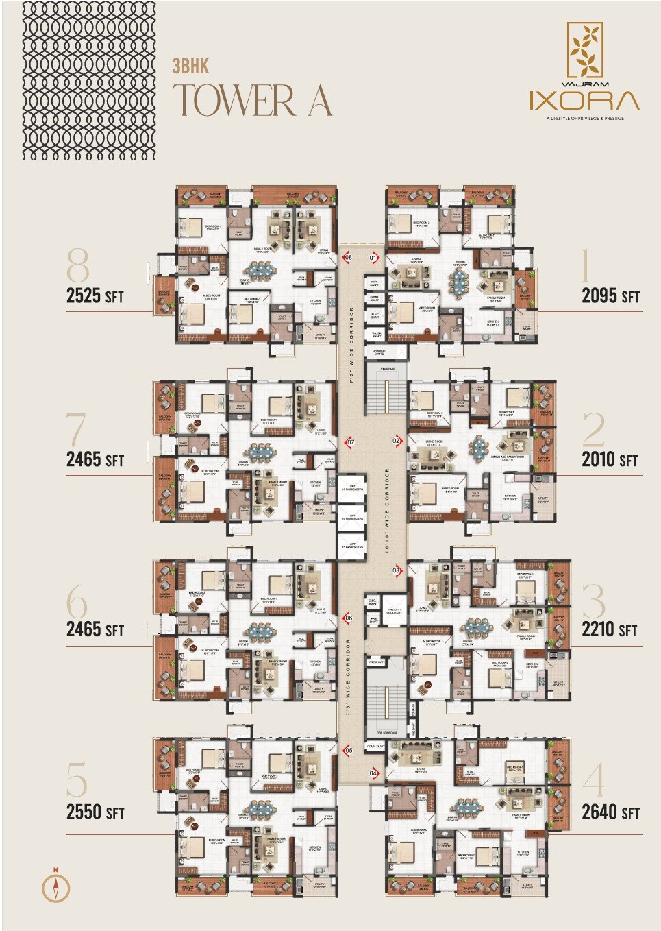 Vajram Ixora Floor Plans