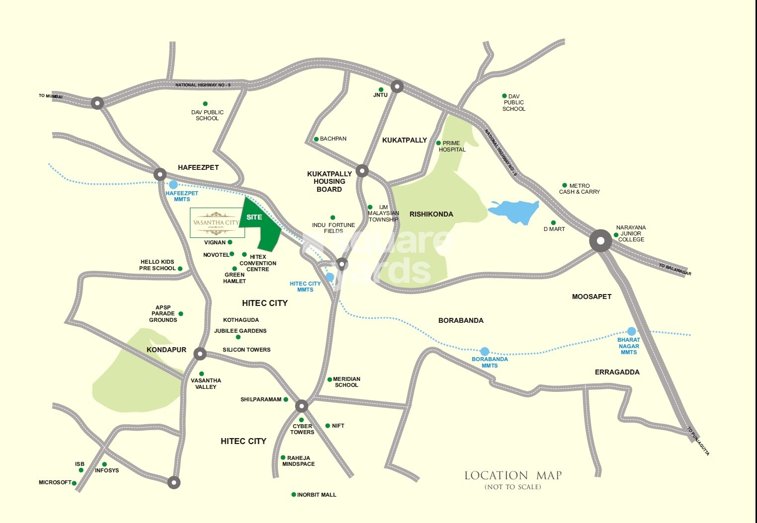 Vasantha City Location Image