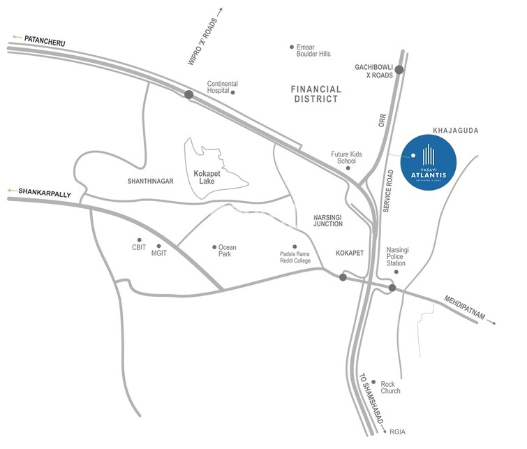 Vasavi Atlantis Location Image