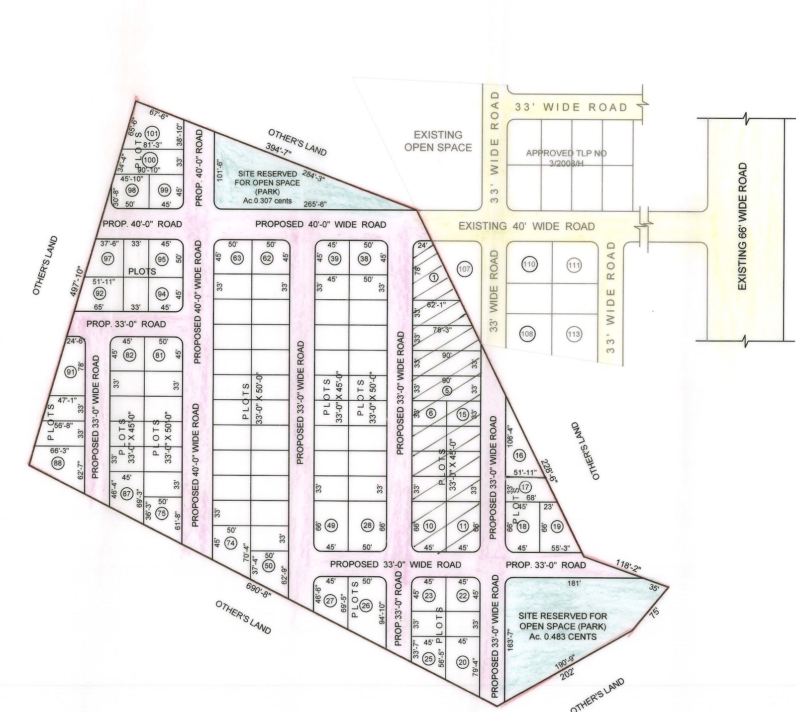 Vasavi Diamond Pharma City Master Plan Image