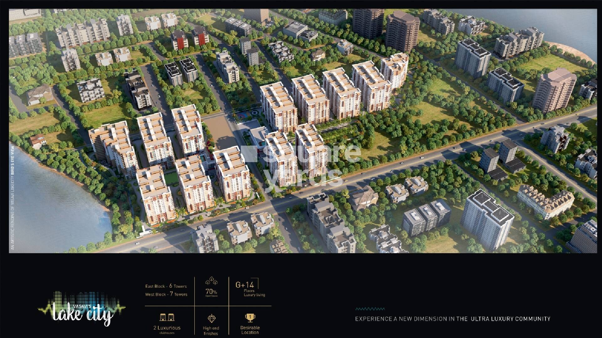 Vasavi Lakecity West Tower View