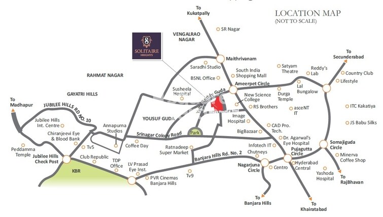 Vasavi Solitaire Heights Location Image