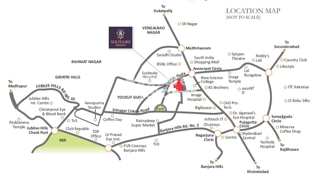 Vasavi Solitaire Heights Location Image
