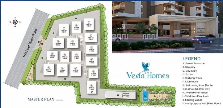 Veda Homes Kardanur Master Plan 1