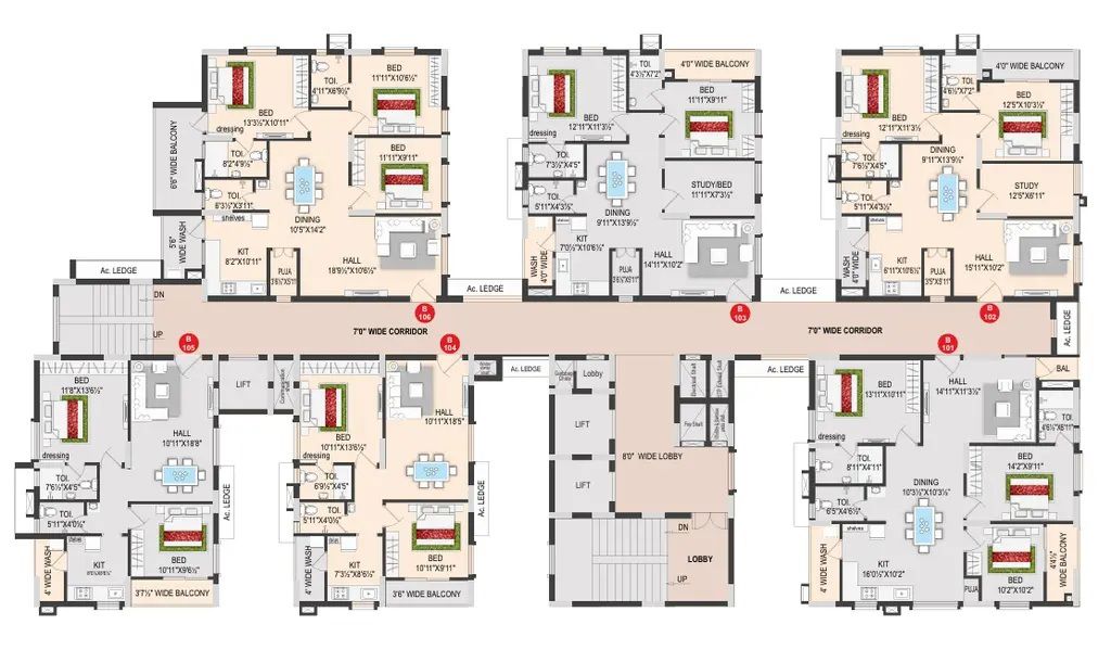 Vijay RV Sai Vanamali Floor Plans