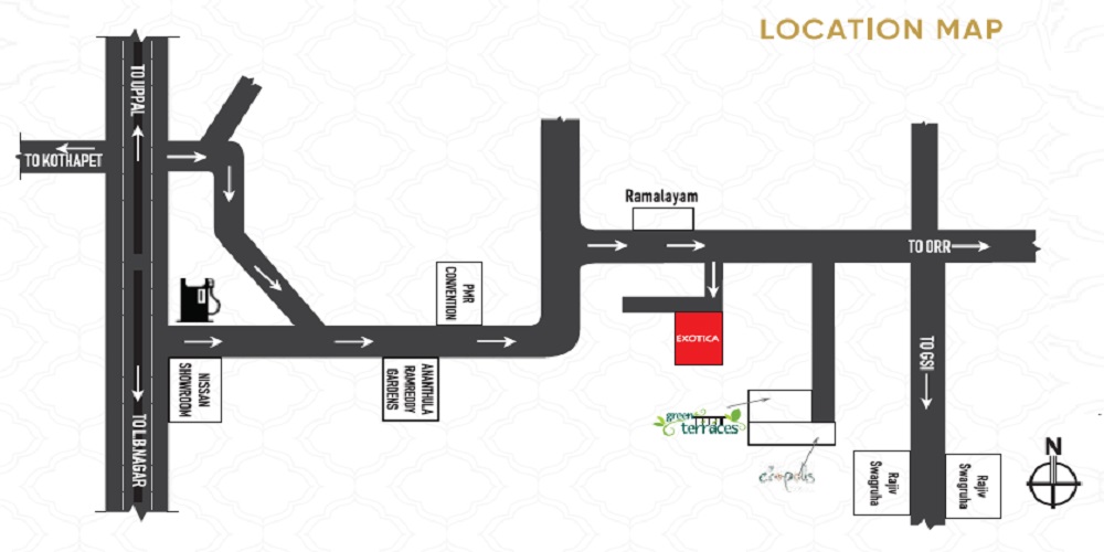 Vijetha Exotica Apartment Location Image