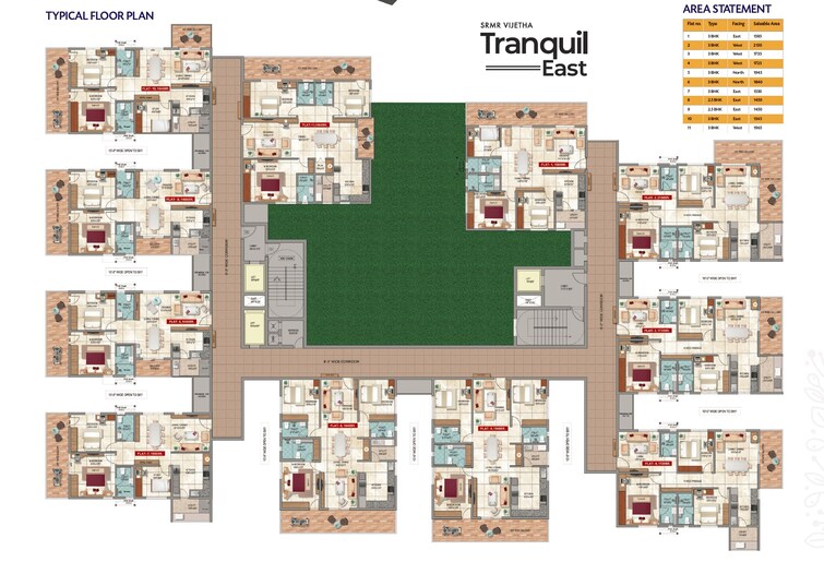 Vijetha Tranquil East Floor Plans