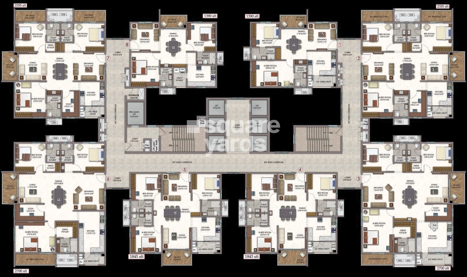 Vision Arsha Floor Plans 1