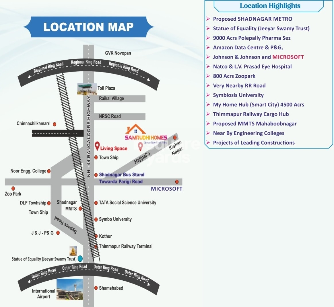 Vision Samrudhi Homes Location Image