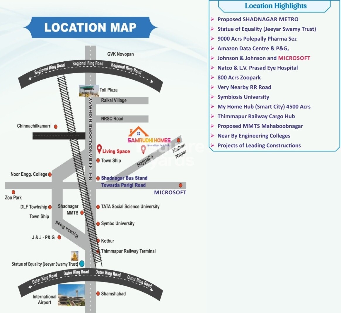 Vision Samrudhi Homes Location Image