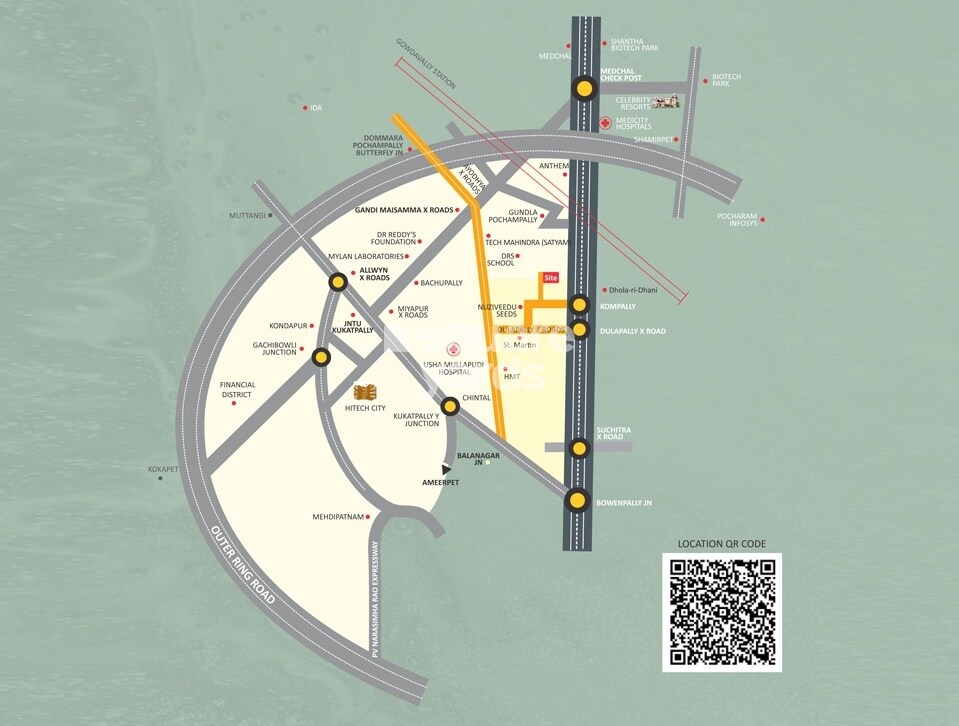 Vistara Delight Heights Location Image