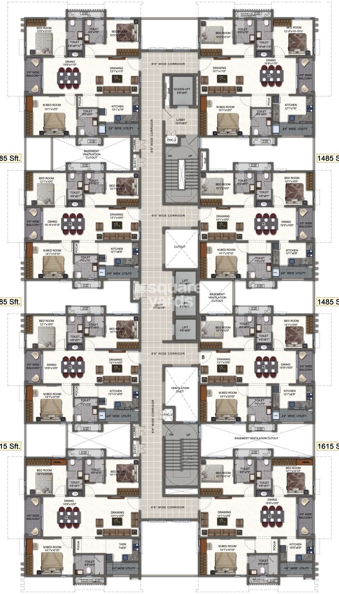 White Waters at Y Floor Plans