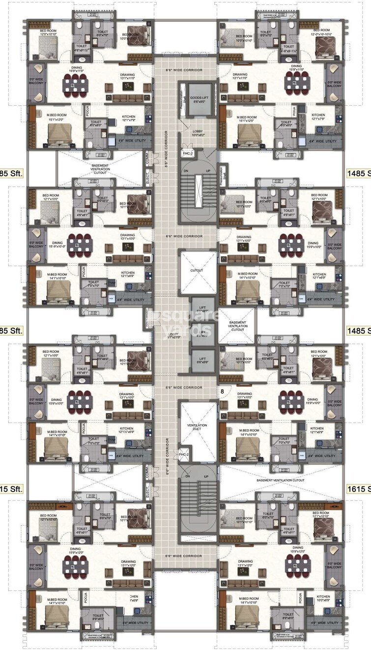 White Waters at Y Floor Plans 1