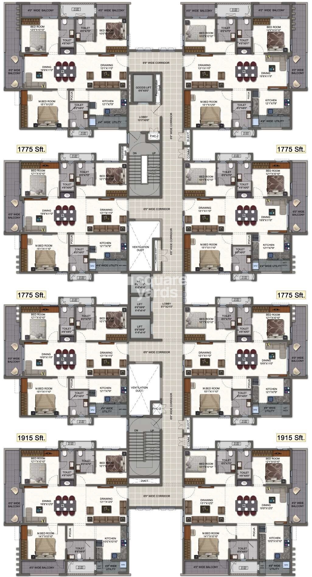 White Waters at Y Floor Plans