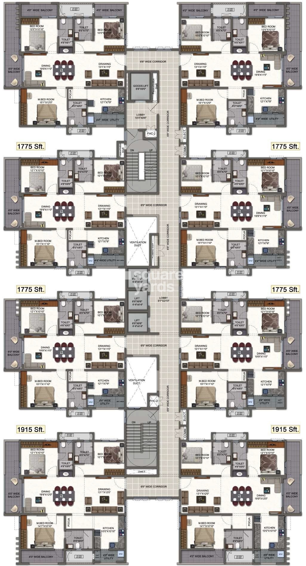 White Waters at Y Floor Plans 2