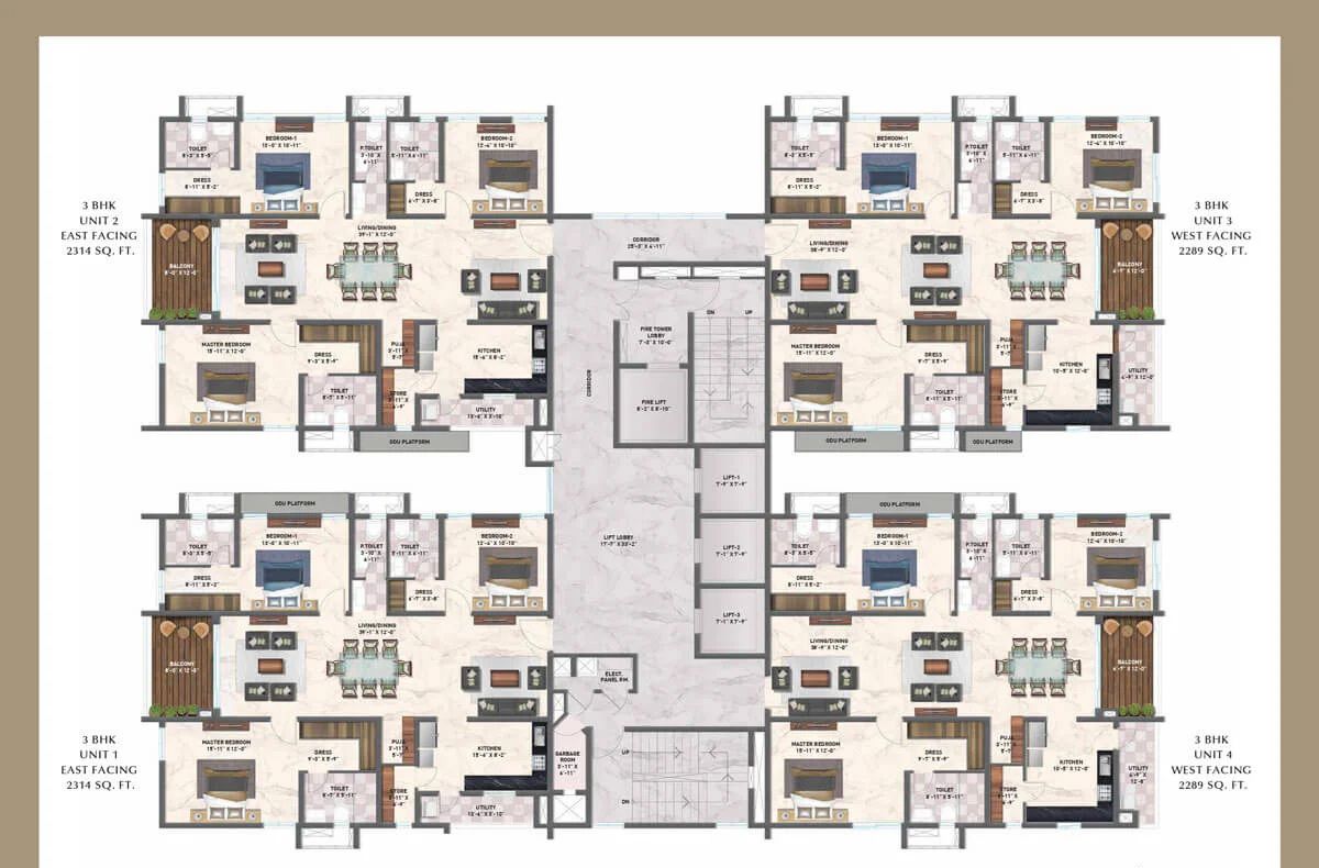 Zuari Gangothri Tribhuja Floor Plans 2