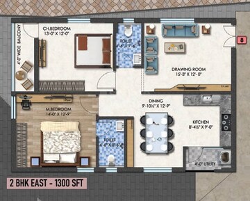  2 BHK Apartment at Aaditri Emerald, Ramachandra Puram – for Sale